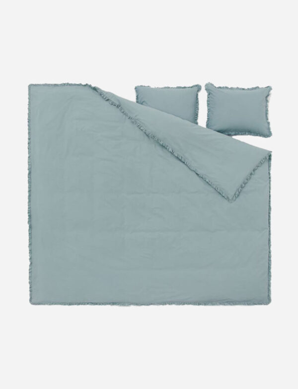 Flounced-trim Duvet Cover Set