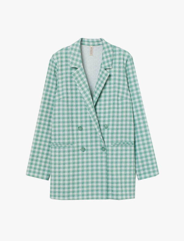 Linen Check Blazer