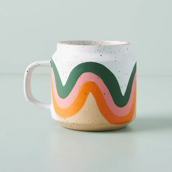 Pottery Rainbow Mug