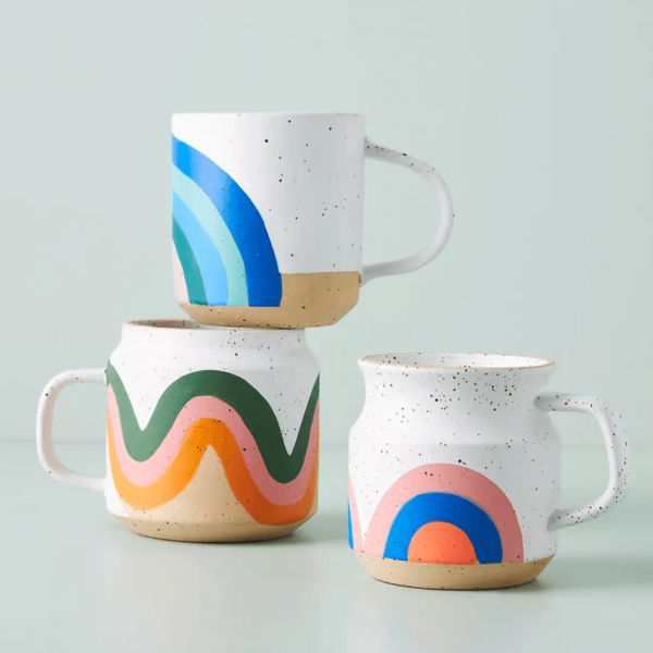 Pottery Rainbow Mug