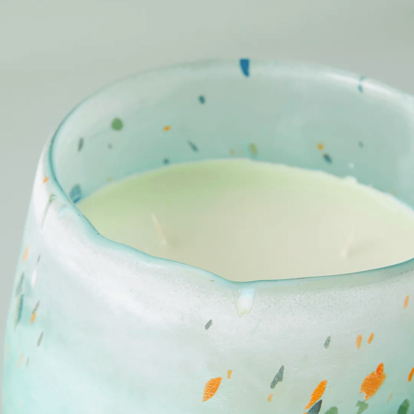 Green Glass Candle