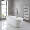 White Modern Square Bath