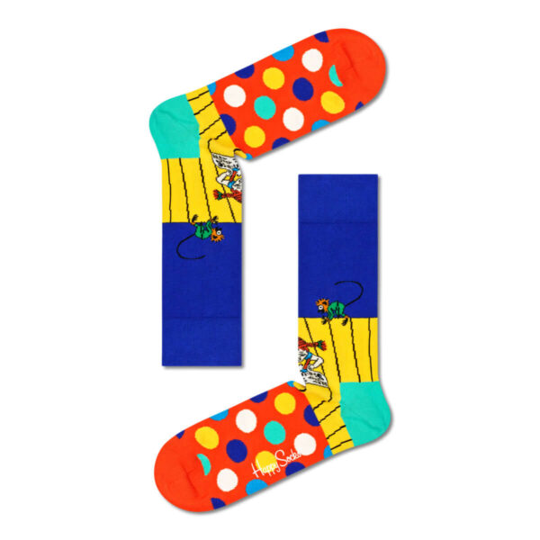 Color Dot Block Sock